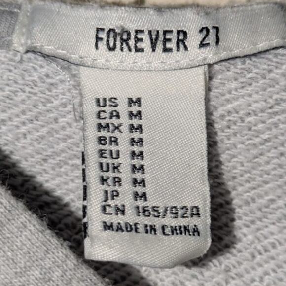 Forever 21 Women's Size Medium Long Sleeve Pullover "Off Duty Mermaid" Hoodie - Picture 7 of 9